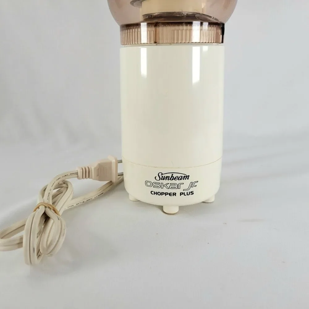 Vintage Sunbeam Oskar Jr. Chopper Plus Food Processor 14131 Tested Works Oscar